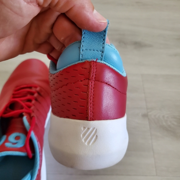 K-Swiss chili red leather sneakers - Picture 12 of 13